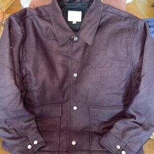 Banana Republic Men's Double-Faced Wool-Blend Utility Jacket XXL